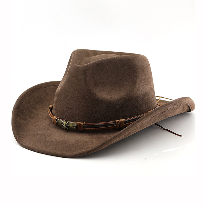 Cowboy Hat Straw - Wildleder Western Cowboy Hut für Männer