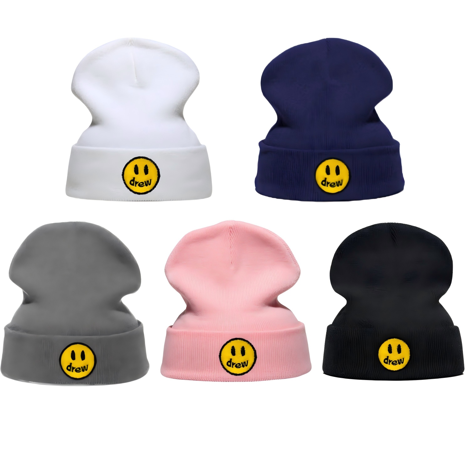 Beanie Cuffed Knit - Neue bestickte Strickmütze für Männer und