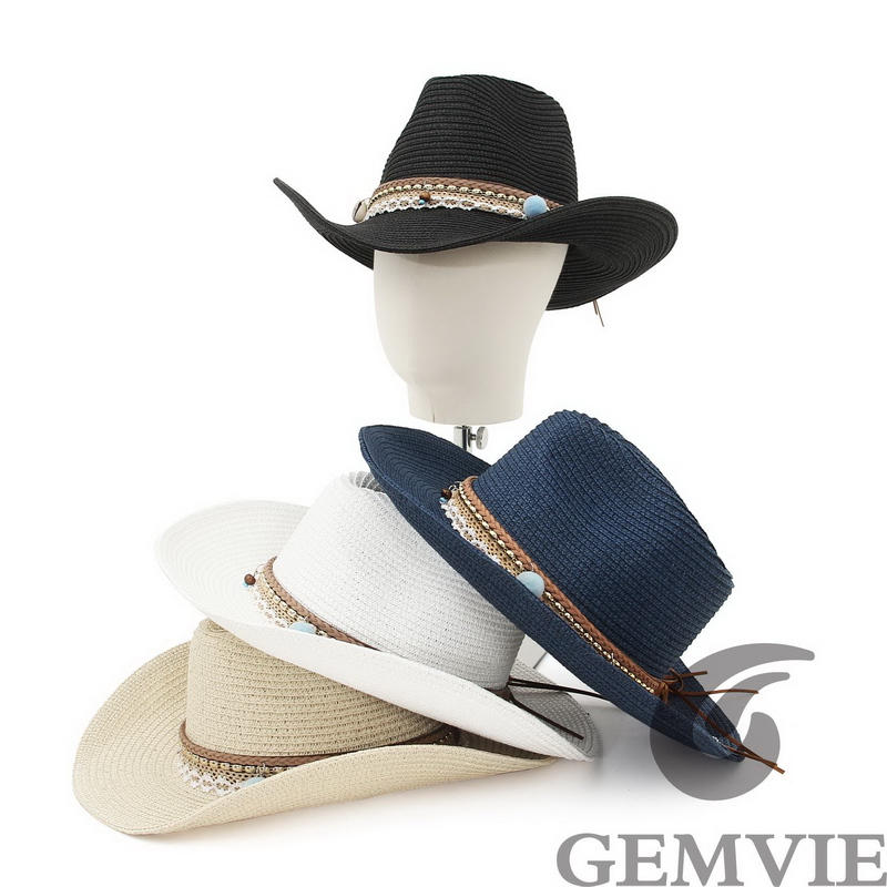GEMVIE 4-Farbiger Retro Outdoo – Cowboy Hat Straw Bewertung und Preis