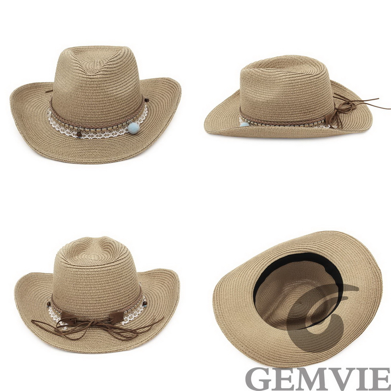GEMVIE 4-Farbiger Retro Outdoo – Cowboy Hat Straw Bewertung und Preis
