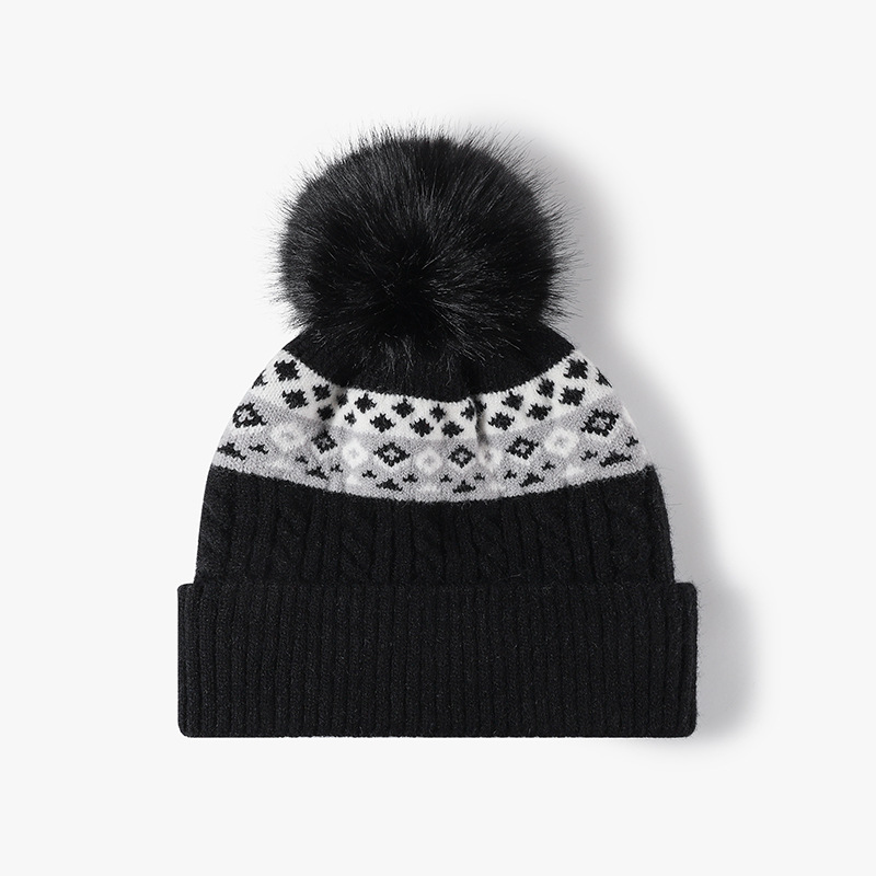 Doppelt gefütterte Fair Isle Z – Beanie Cuffed Knit Bewertung und Preis