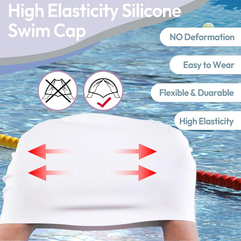 Silikon-Badekappe für langes H – Swim Hat Silicone Bewertung und Preis